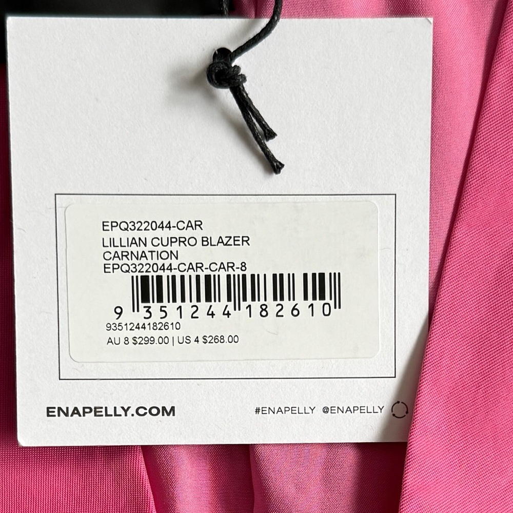 NWT Ena Pelly Lillian Curpo Pink Blazer 4 Preppy Lightweight Soft Summer Workwe - Picture 8 of 14